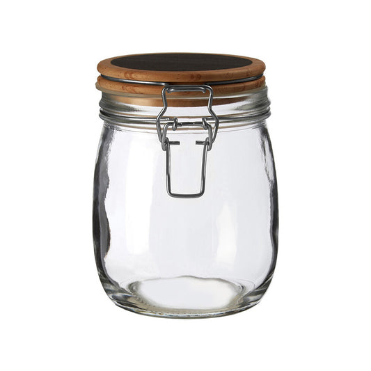 Appert Glass Storage Jar with Wooden Lid 750 ml