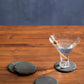 Set Of Four Slate Round Coasters