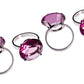 Purple Diamante Napkin Rings - Set Of 4 - Premier Home