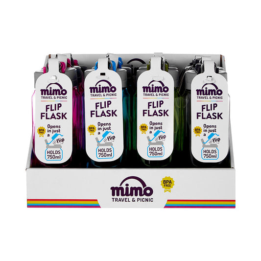 Mimo 750Ml Water Bottle, Assorted Colours