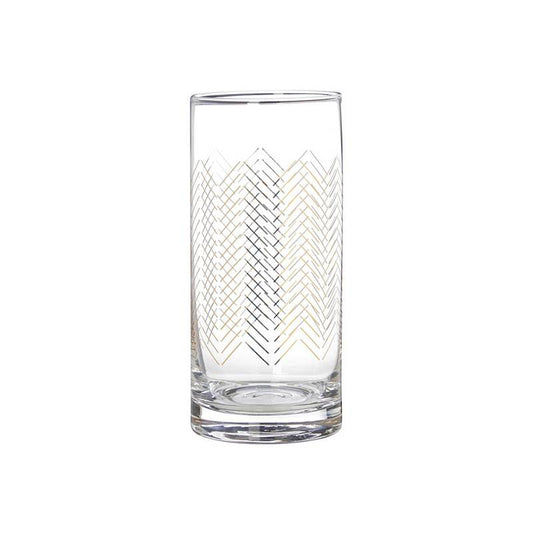 Set Of Four Jazz Highball Glasses
