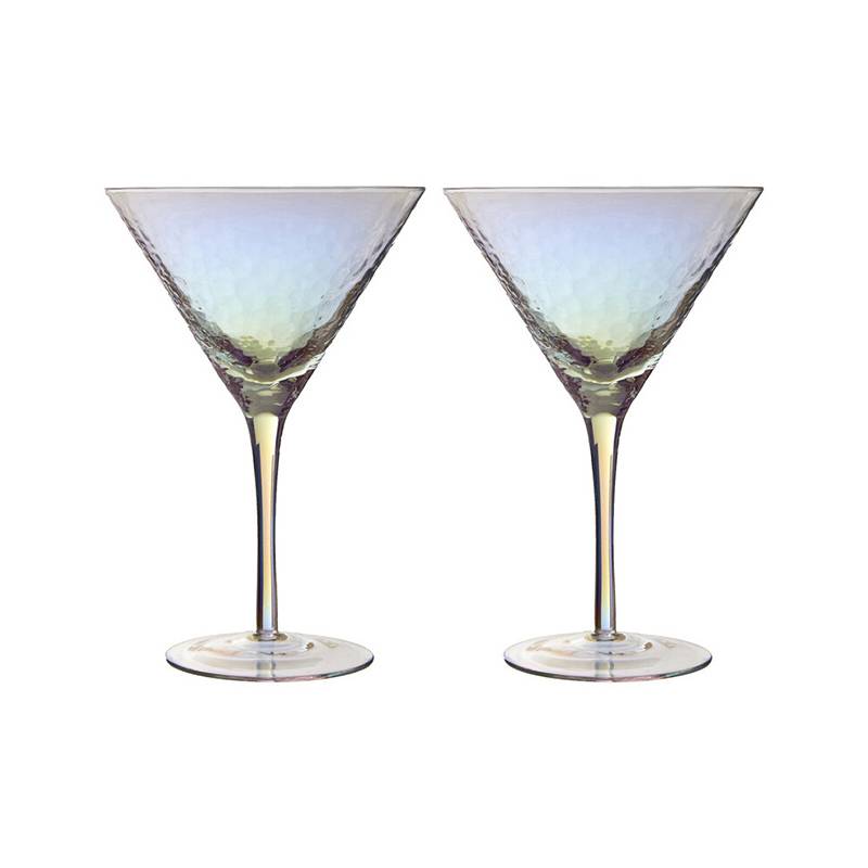 Aurora Set of 2 Lustre Cocktail Glasses
