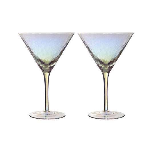 Aurora Set of 2 Lustre Cocktail Glasses