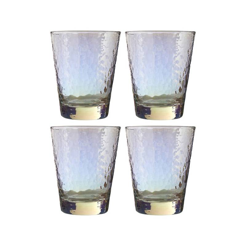 Aurora Set of 4 Lustre Glass Tumblers