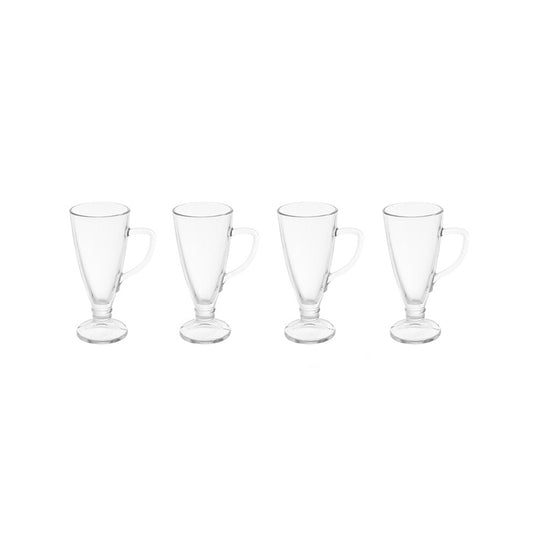 Set Of Four Torta Latte Glasses