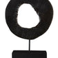 Fidel Small Rustic Mango Wood Sculpture On Stand - Premier Home