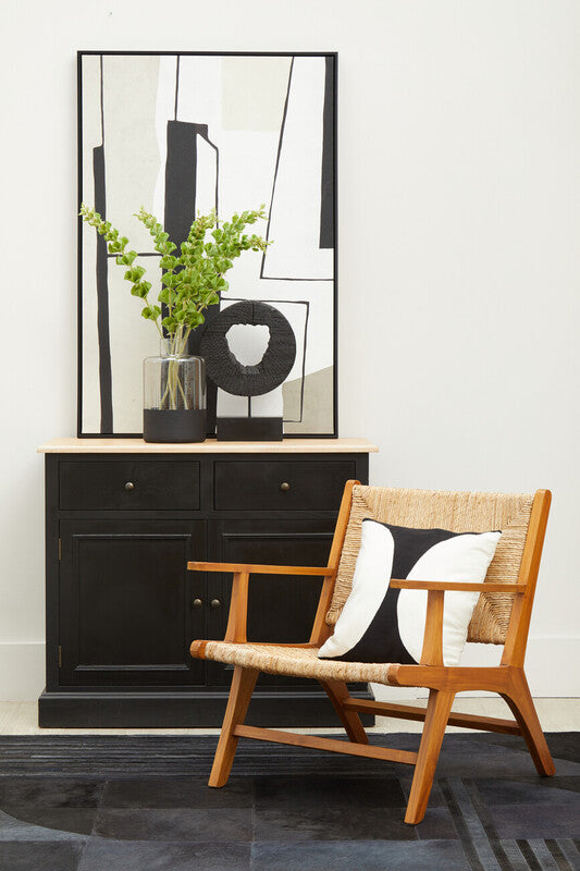 Fidel Small Rustic Mango Wood Sculpture On Stand