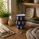 Happy Owls Large Money Tin