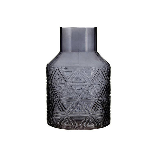 Dakota Dark Grey Glass Vase