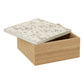 Mimo White Marble Effect Trinket Box