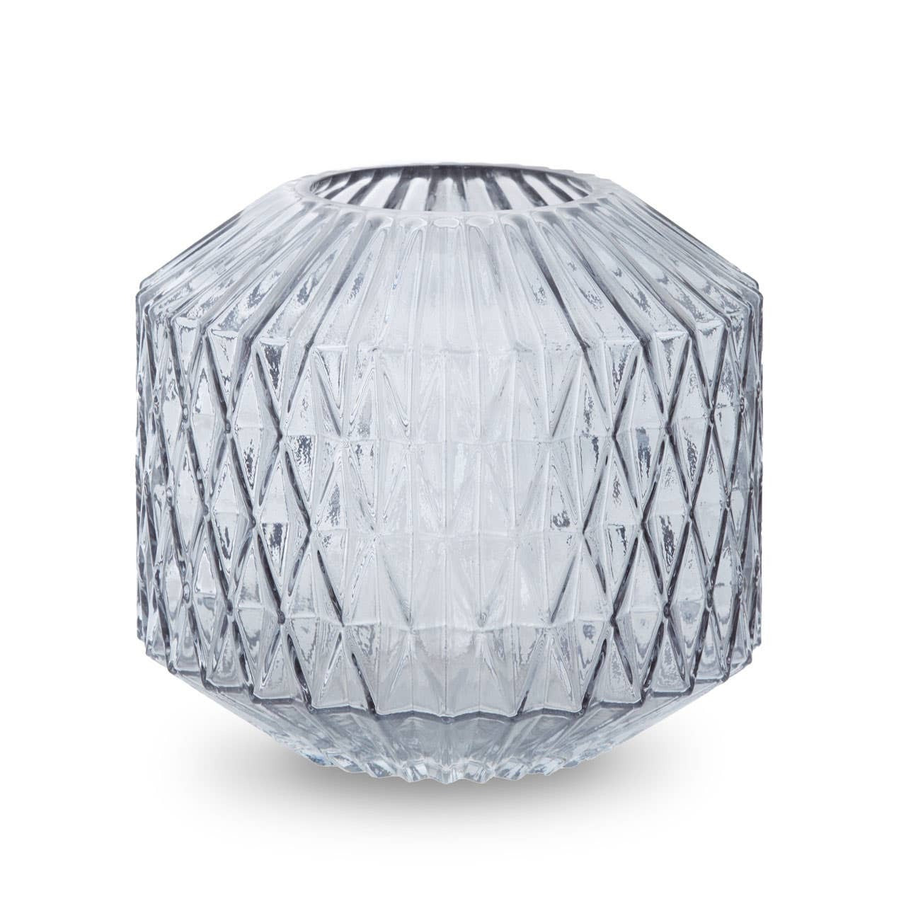 Small Grey Glass Vase