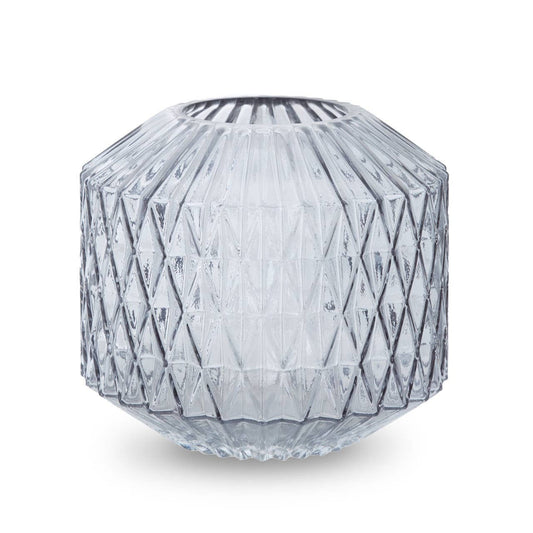 Small Grey Glass Vase