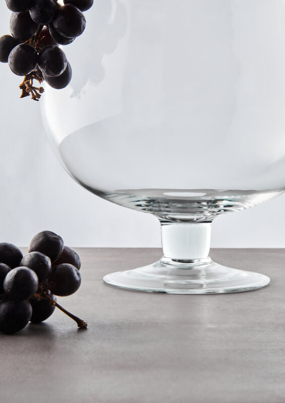 Ambra Clear Glass Cognac Vase