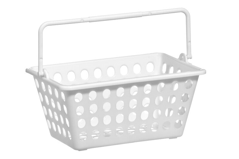 White Plastic Storage Basket