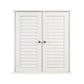 Shutter White Wood 2 Door Wall Cabinet - Premier Home