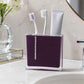 Purple Acrylic And Crystal Toothbrush Holder