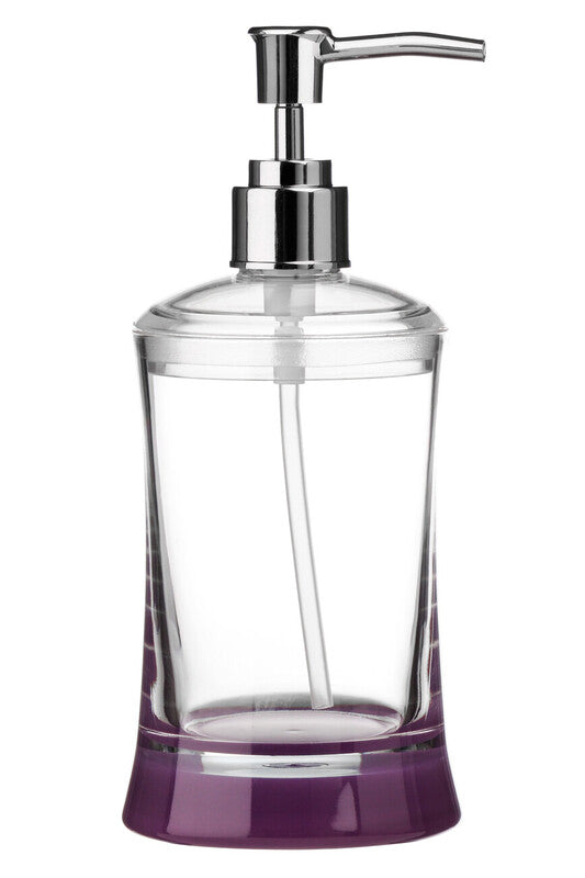 Purple And Clear Acrylic Lotion Dispenser