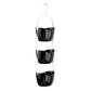 3 Tier Black Shower Caddy - Premier Home