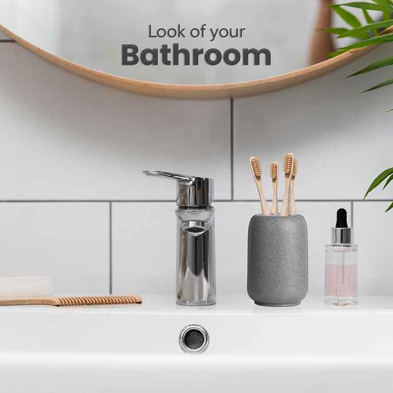 Canyon Grey Stone Toothbrush Holder