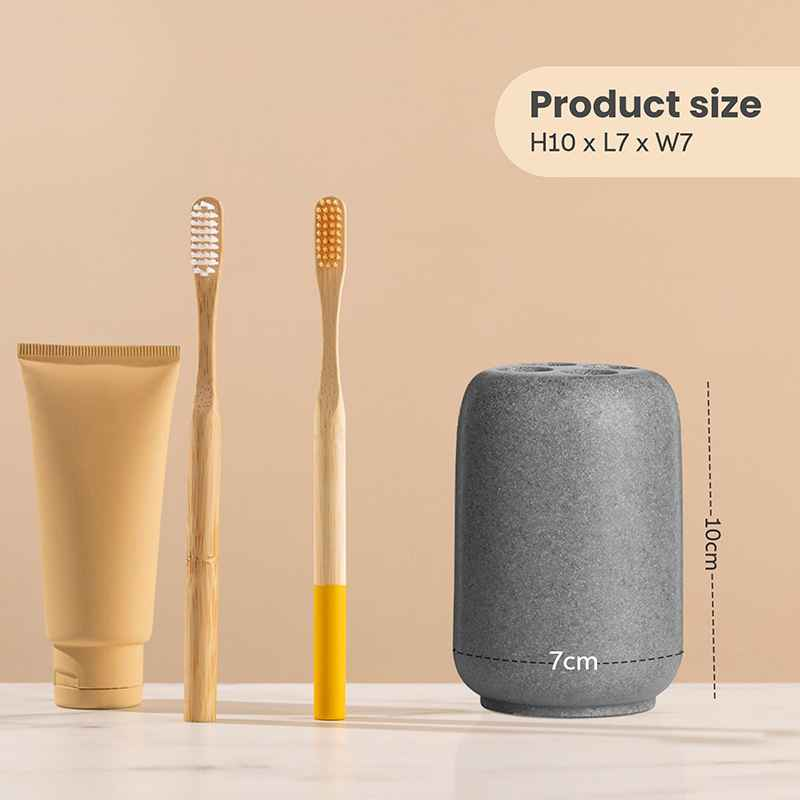 Canyon Grey Stone Toothbrush Holder