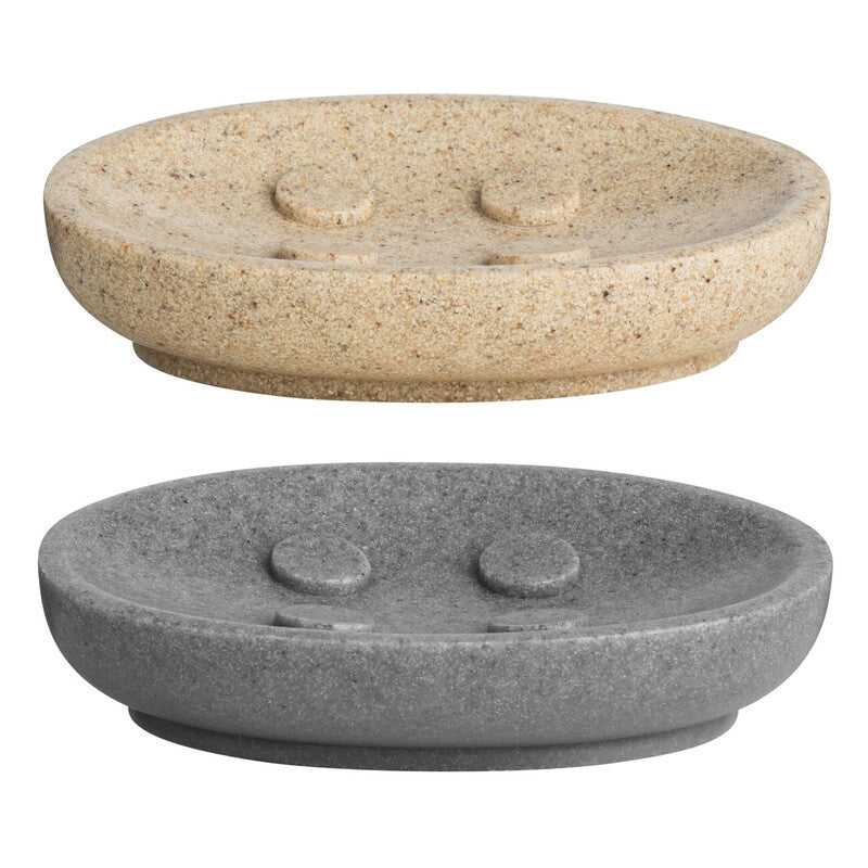 Canyon Grey Stone Soap Dish