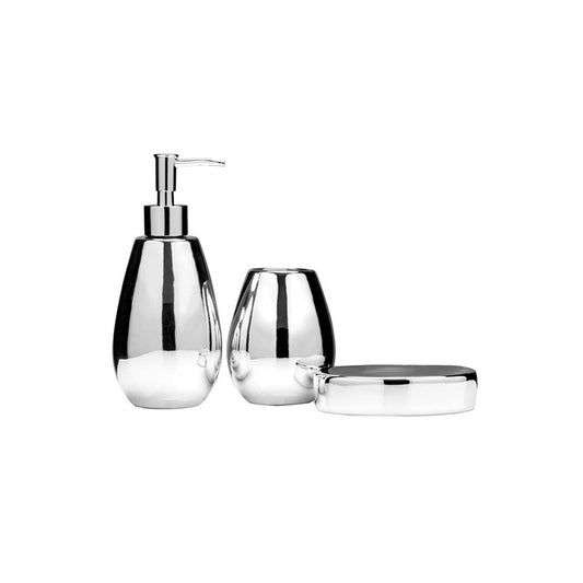 Magpie Dolomite Silver 3Pc Bathroom Set