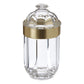 Medium Light Gold Acrylic Canister