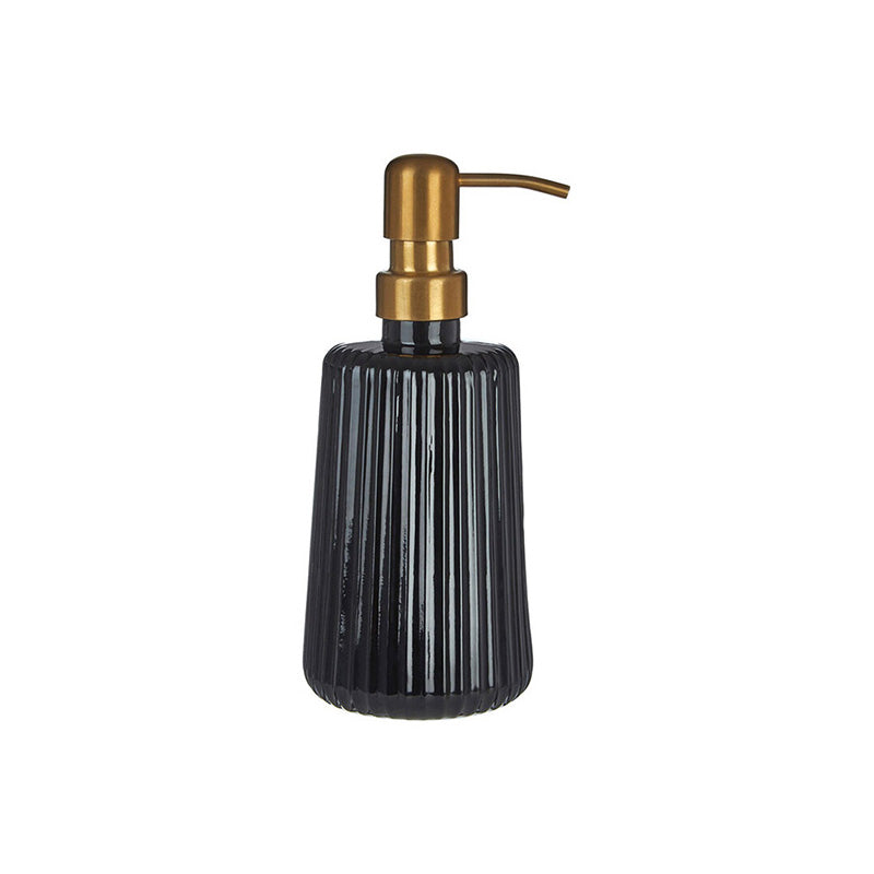 Ticino Brittany Black Glass Lotion Dispenser
