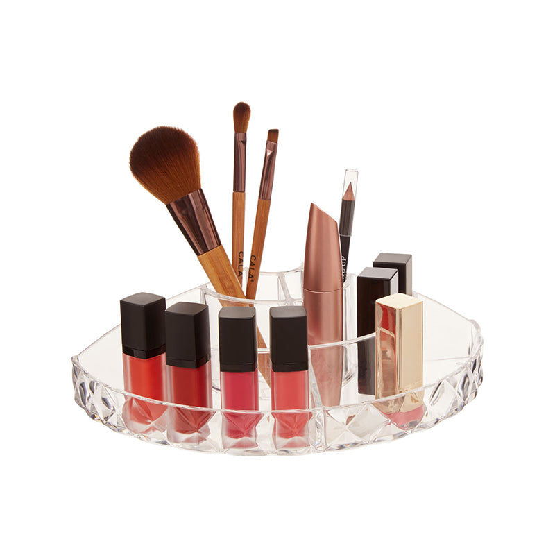 Elegant makeup organizers for efficient storage and easy access to beauty essentials.