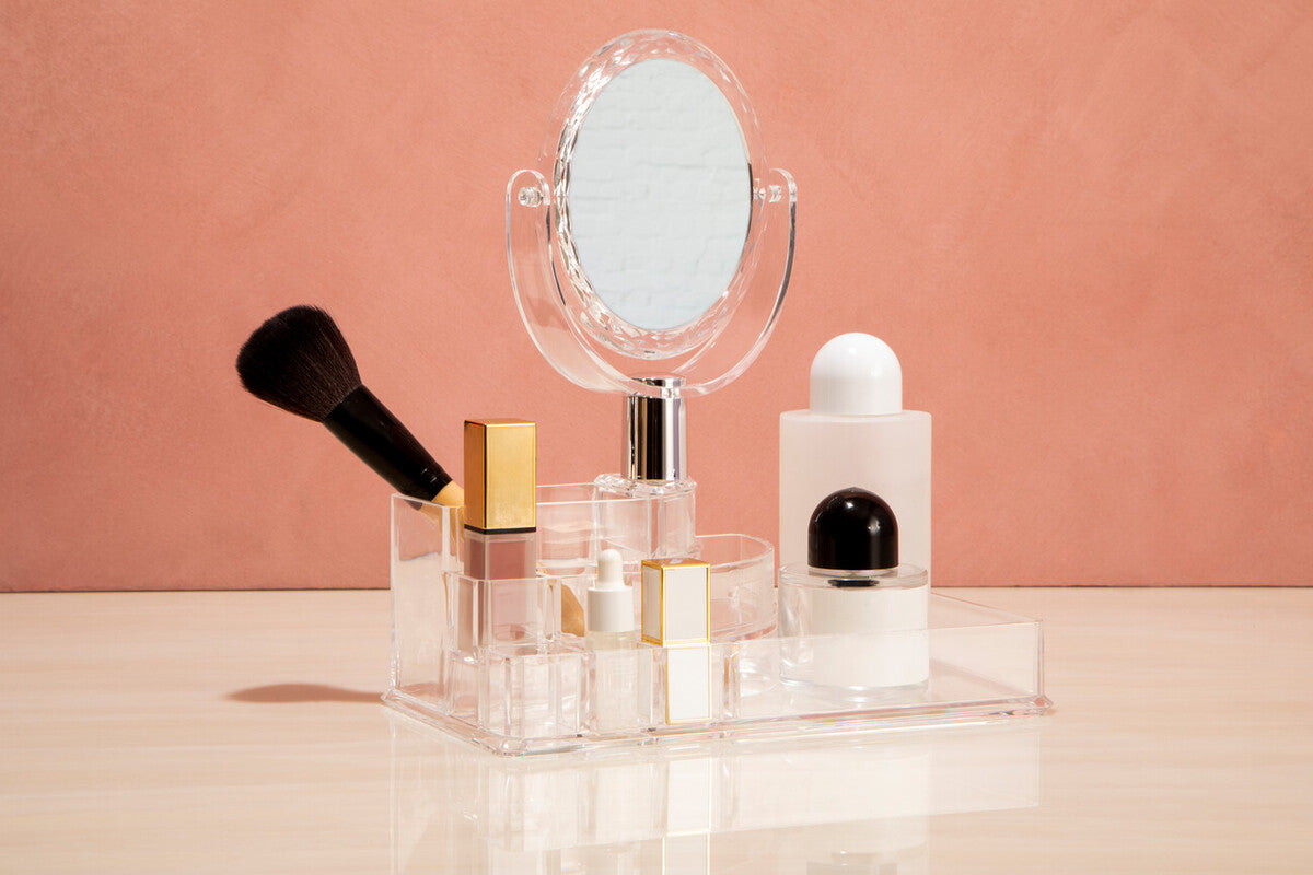 Cosmetic Organiser with Mirror