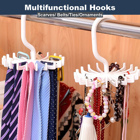 20 Hook Tie Organiser Hanger