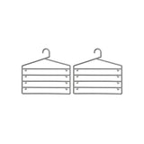 Set Of Two Grey Plastic Trouser Organiser - Premier Home