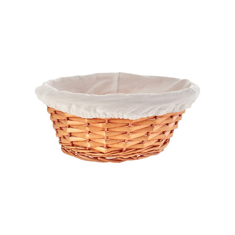 Willow Round Basket with Cream Inner