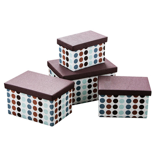 Dots Storage Boxes - Set of 4