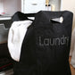 Black Polyester Diamantes Laundry Bag