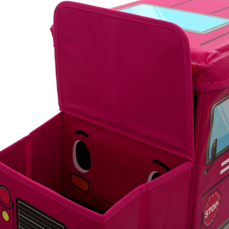 Children'S Hot Pink School Bus Box/Seat