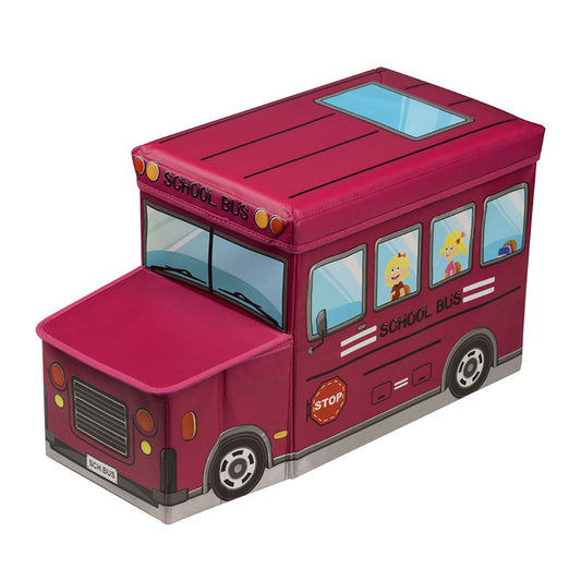 Children'S Hot Pink School Bus Box/Seat