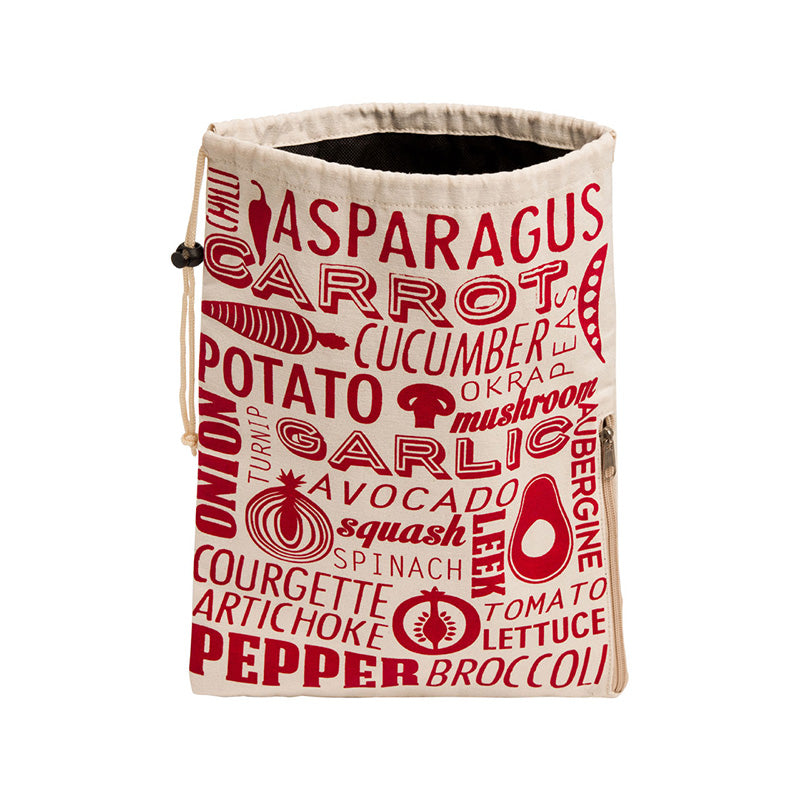 Porter Red And Natural Vegetable Bag