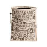 Porter Grey And Natural Vegetable Bag - Premier Home
