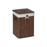 Kankyo Dark Brown Square Laundry Hamper - Premier Home