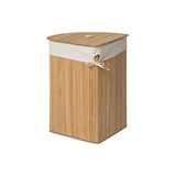 Kankyo Natural Bamboo Corner Laundry Hamper - Premier Home