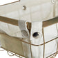 Small Gold Finish Iron Wire Storage Basket