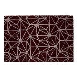 Mimo Dark Red Geometric Doormat - Premier Home
