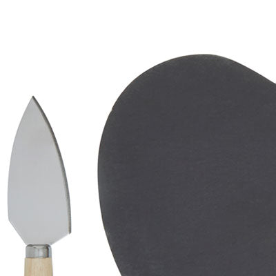 Carter Heart Slate Cheese Board With Knife