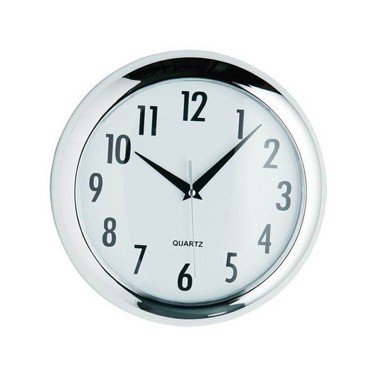 Halo Chrome Effect Wall Clock - Premier Home