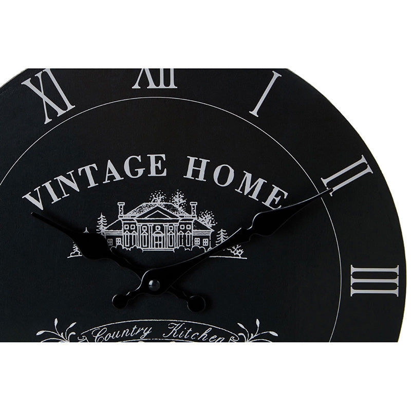 Vintage Home Black Edition Wall Clock