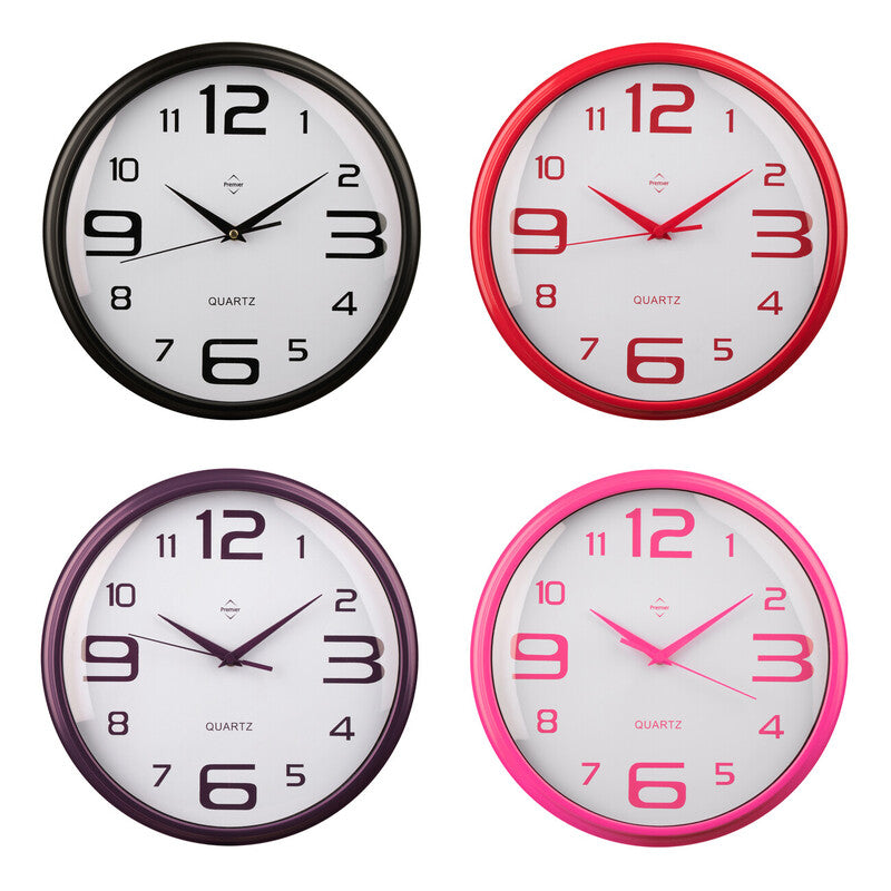 Plastic White Face Wall Clock