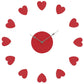 Red Plastic Heart DIY Wall Clock - Premier Home