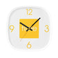 Arco Yellow Wall Clock - Premier Home
