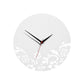 Issak White Acrylic Wall Clock - Premier Home